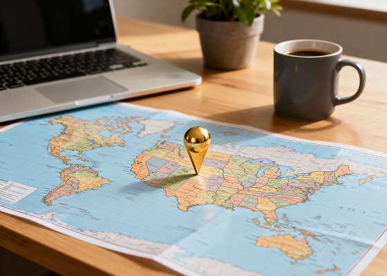 We set up our international office in the United States of America strategically located.